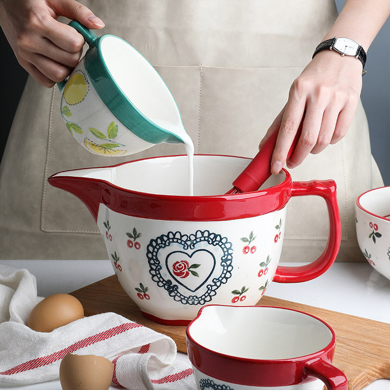 Cherry mixing bowl for baking – Living Abroad Creations
