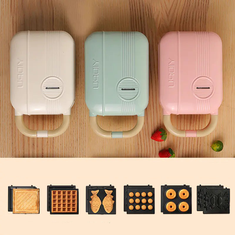 Colorful Living Abroad Creations Breakfast Maker 6 plate set