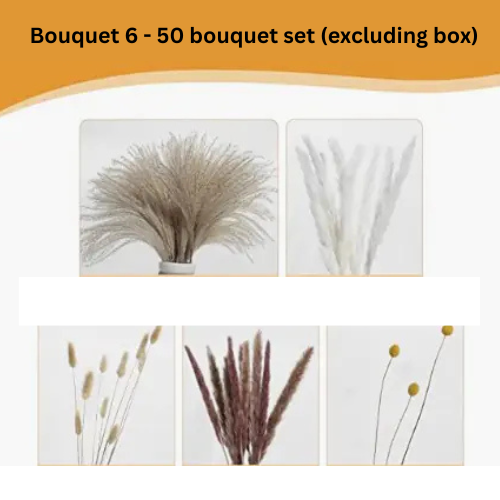 Natural Dried Pampas Grass Bouquet – Elegant Boho Home Décor