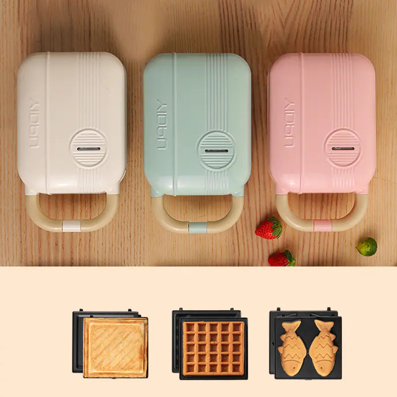 Living Abroad Creations 3-in-1 Breakfast Maker with easy-to-clean plates