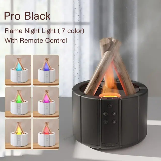 Living Abroad Creations black pro ultrasonic diffuser – remote controlled with mood lighting and auto shut-off feature