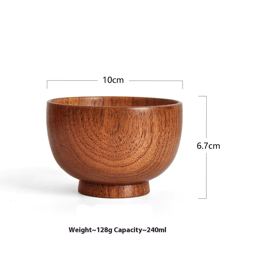 Living Abroad Creations durable and stylish wooden bowl 10x6.7cm
