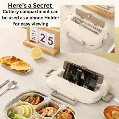 Bento lunch box with cutlery set from Living Abroad Creations