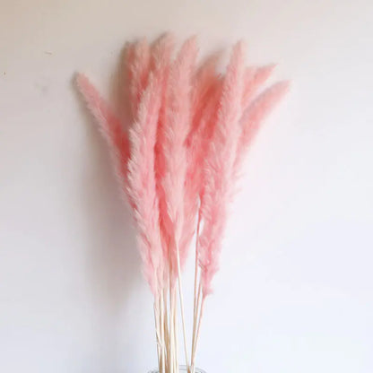Boho wedding décor featuring pampas - Living Abroad Creations Pink