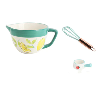 Compact floral ceramic baking bowl – Living Abroad Creations
