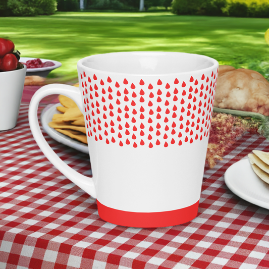 Elegant 12oz Ceramic drinkware with traditional Japanese design – Living Abroad Creations Red