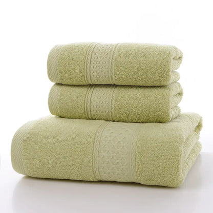 Everyday luxury towel combo by Living Abroad Creations Yellow - Green