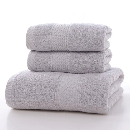 Soft Grey towel folded and displayed by Living Abroad Creations
