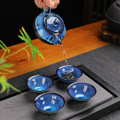 Wedding gift tea set with glaze finish – Living Abroad Creations