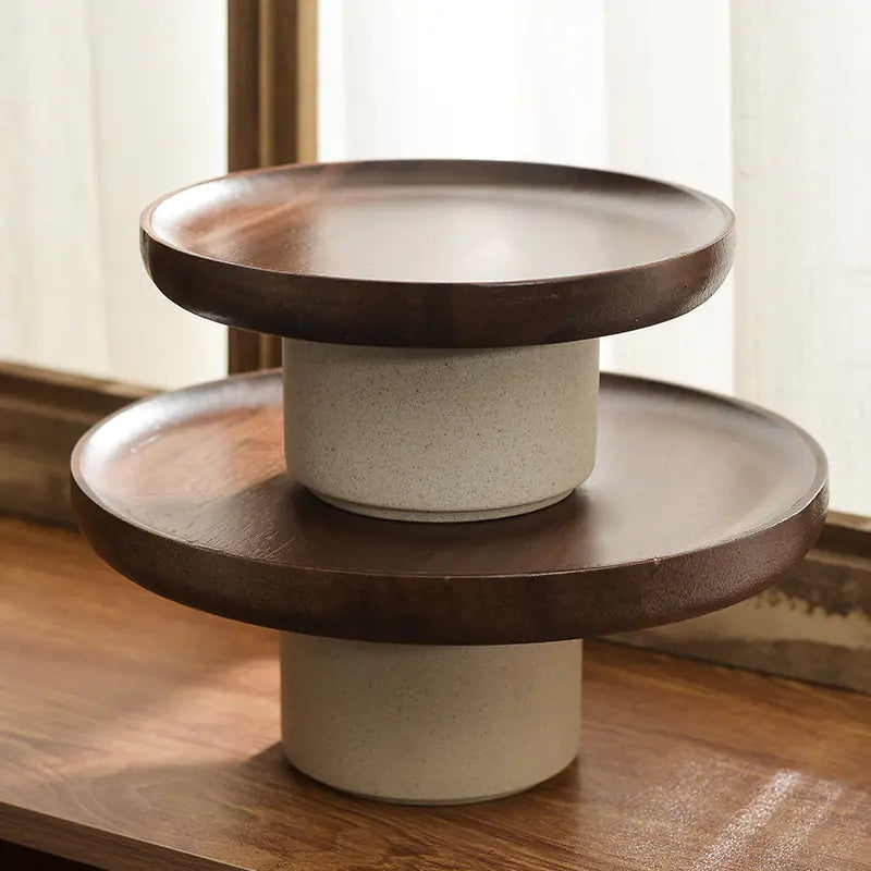 Wooden dessert plate for tea time – Living Abroad Creations