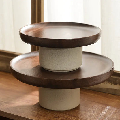 Wooden dessert plate for tea time – Living Abroad Creations